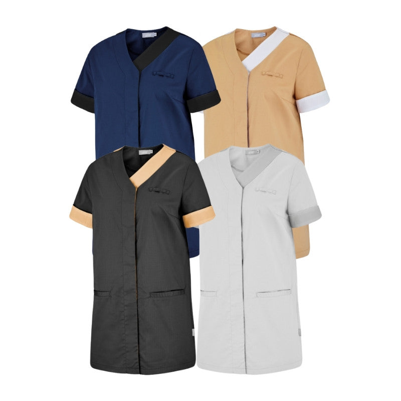 Women's Beautician Tunic Short Sleeves Flexibility