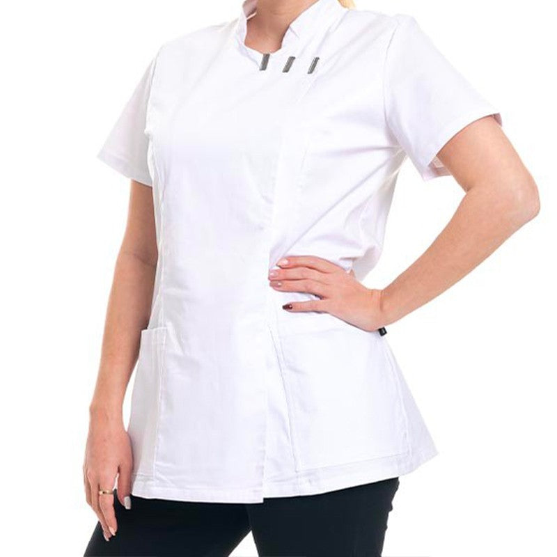 Women's Beautician Blouse Eva White Model