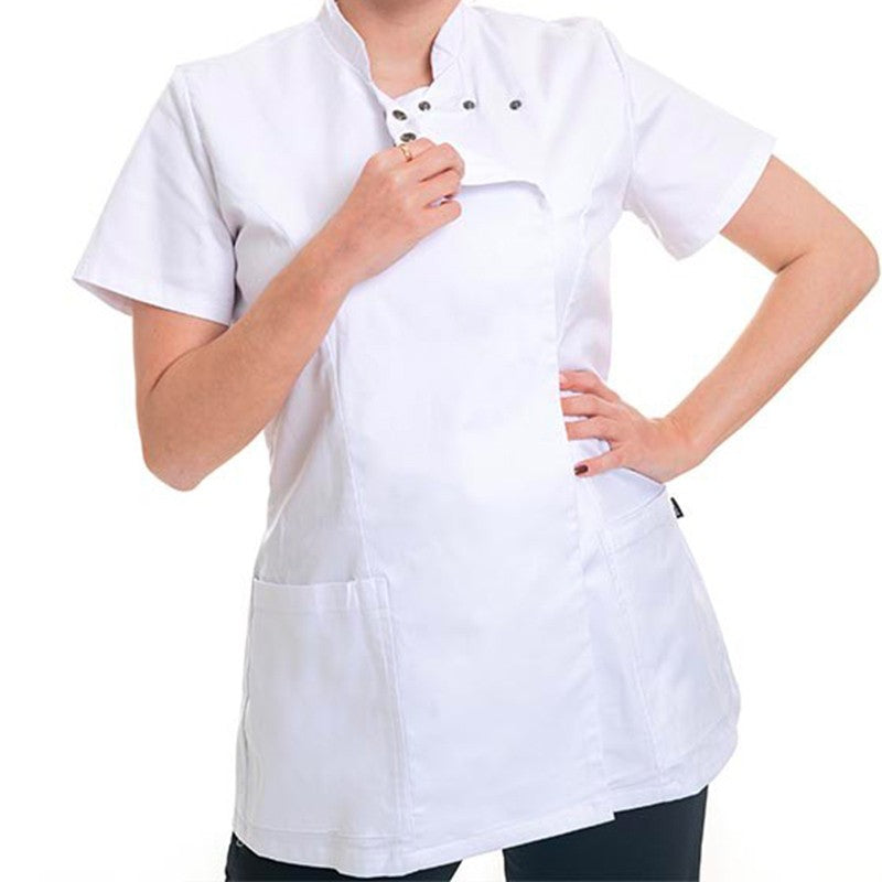 Women's Beautician Blouse Eva White Model