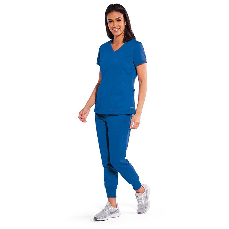 Women's Medical Tunic V-Neck Indigo - GREY
