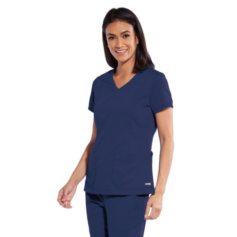Women's V-Neck Medical Tunic Royal Blue