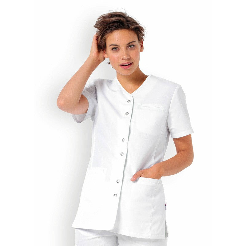 Women's Short Sleeve White Medical workwear