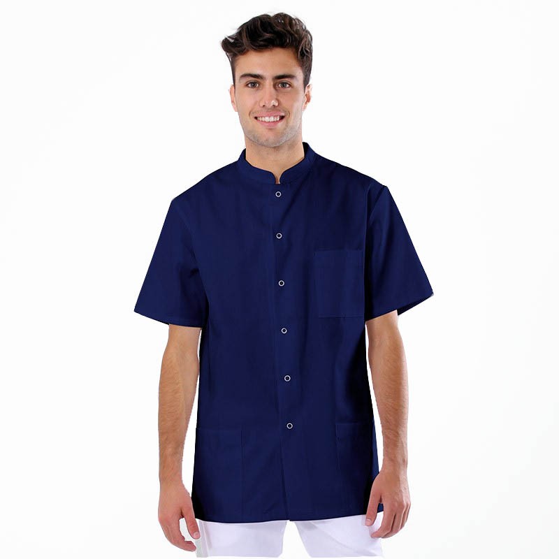 Blue Men's Medical Blouse Washable at 60°