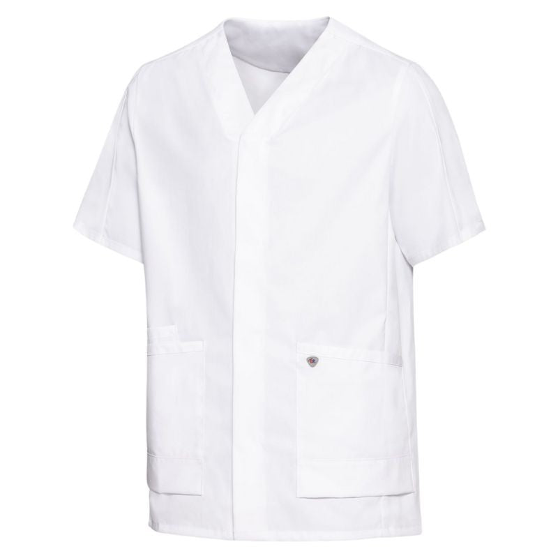 Unisex Stretch White Medical Blouse