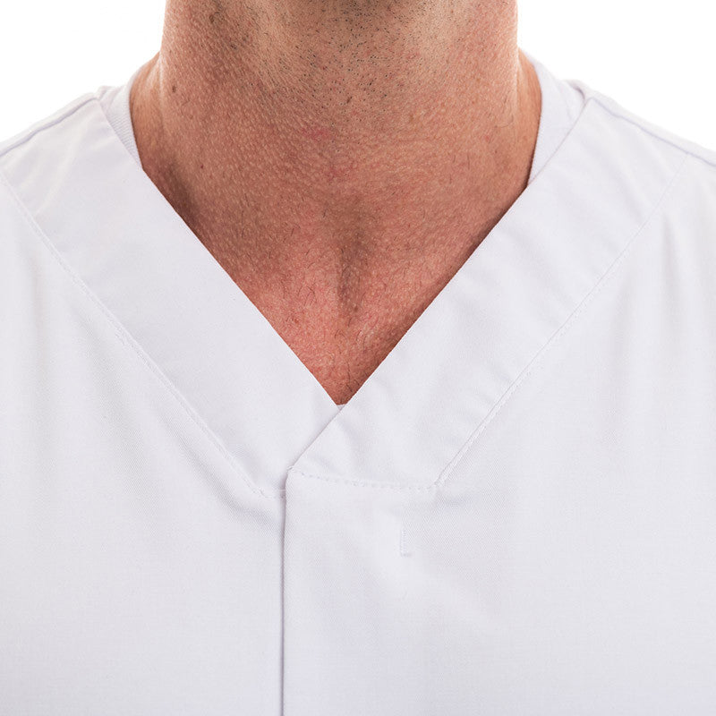 Unisex Stretch White Medical Blouse