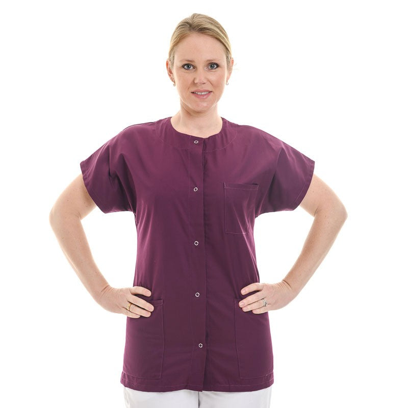 Women's Beautician's Blouse, Short Sleeves