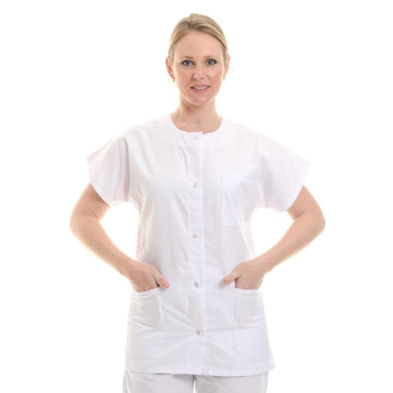 Women's Beautician's Blouse, Short Sleeves