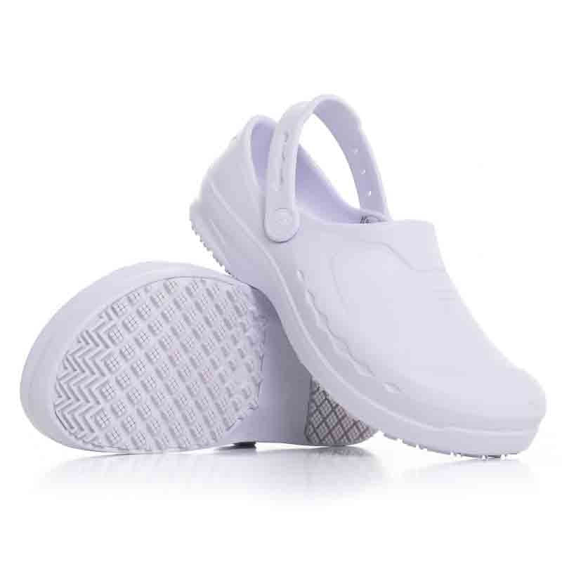 Unisex Zinc Medical Clogs White