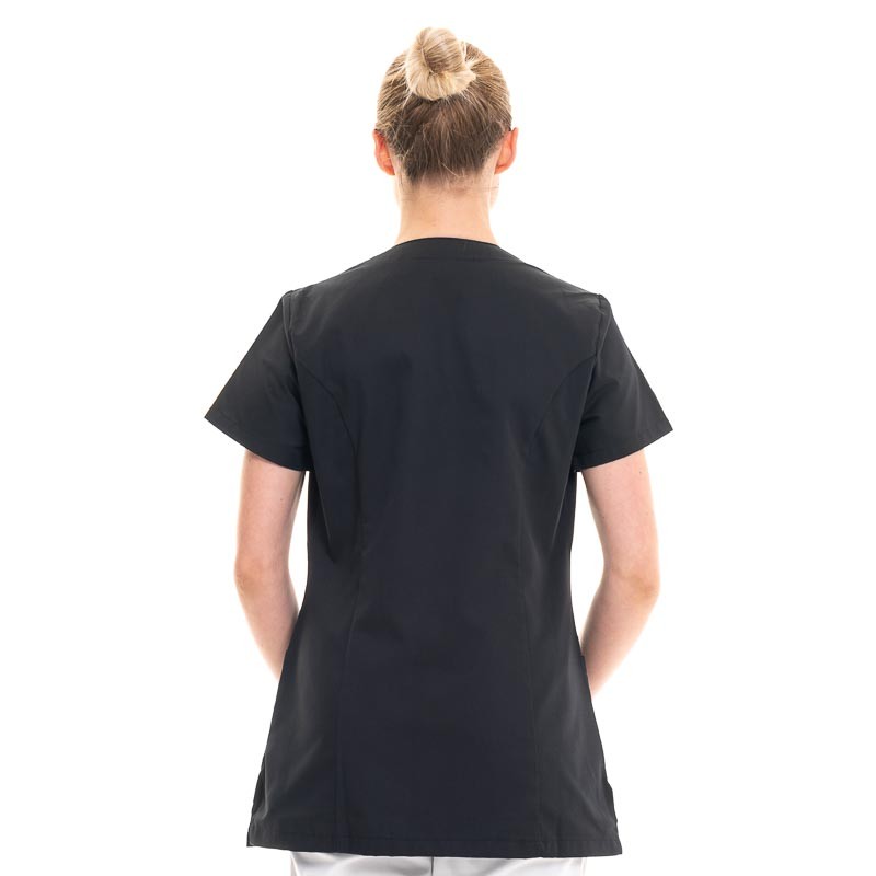 Black Short Sleeve Aesthetic Blouse
