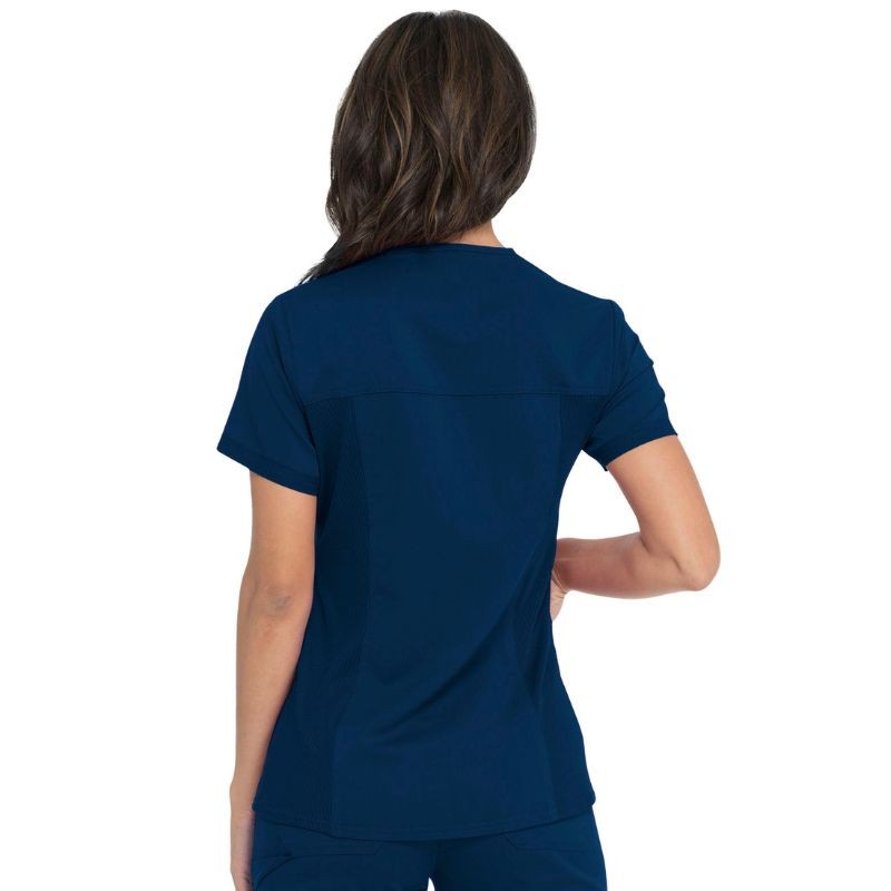 Women's Medical Tunic Short Sleeve Navy Blue