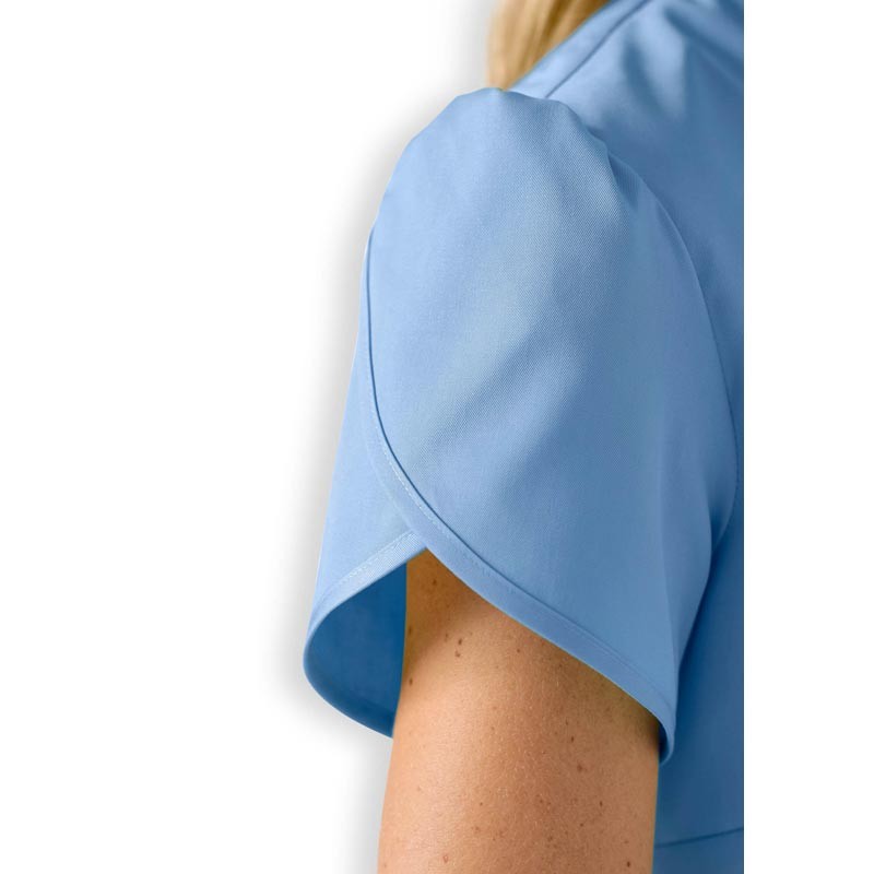 Women's Medical Tunic Short Sleeve Sky Blue