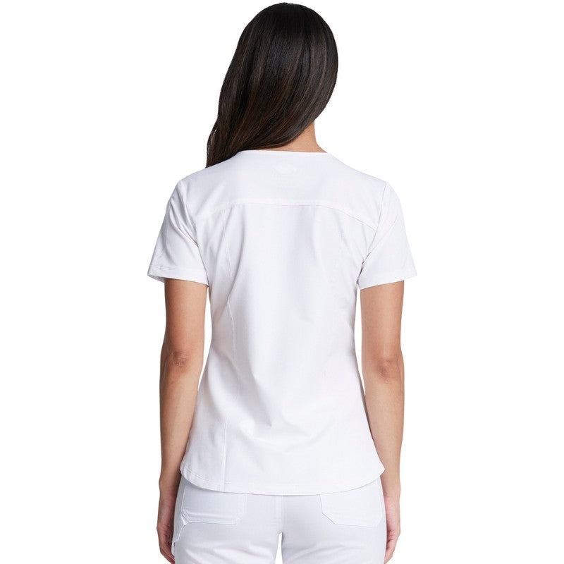 Women's White Stretch Medical Tunic
