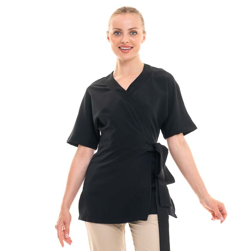 Women's Aesthetic Tunic Black Kimono