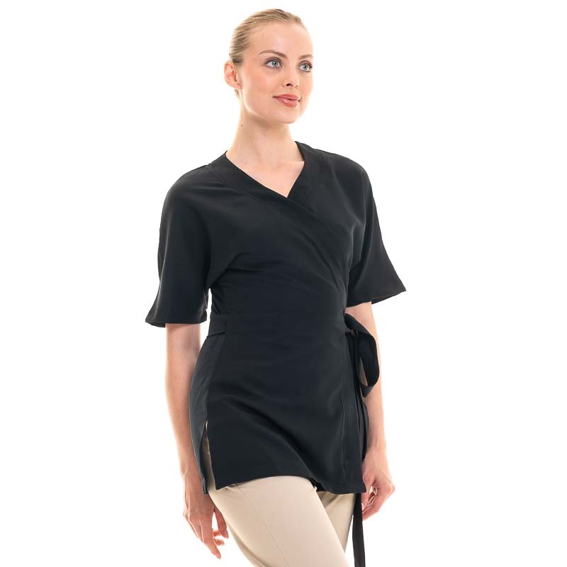 Women's Aesthetic Tunic Black Kimono
