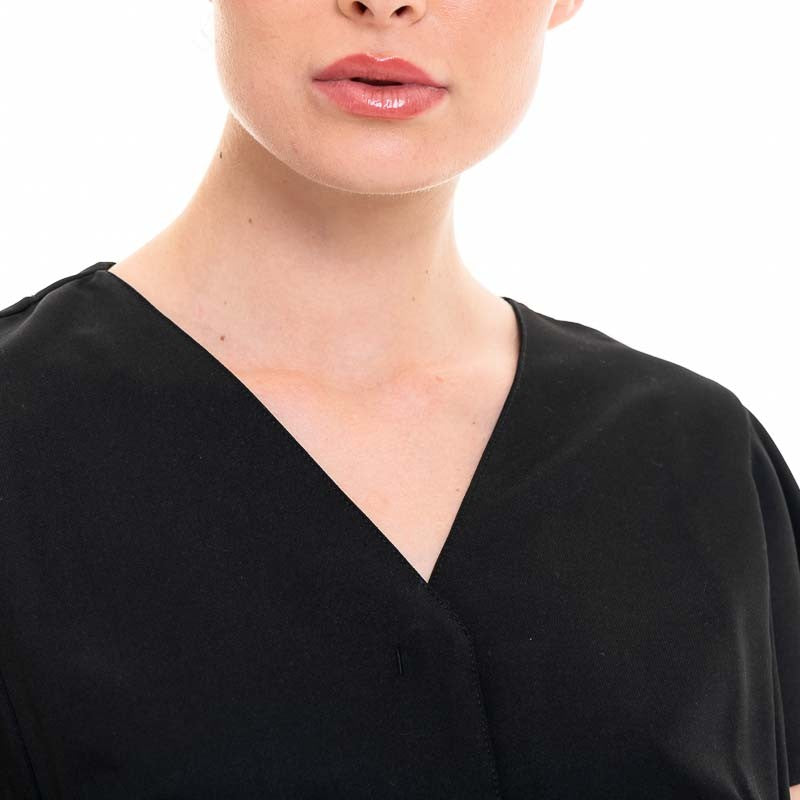 Women's Beautician Tunic Lilou Black Model - HASSON BY MOLINEL