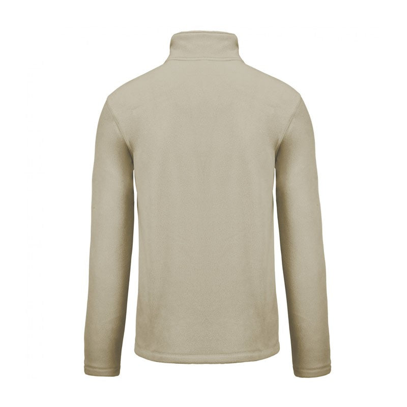 Men's Beige Microfleece Corridor Jacket - KARIBAN