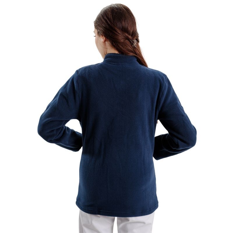 Navy Blue Fleece Pass-Through Jacket