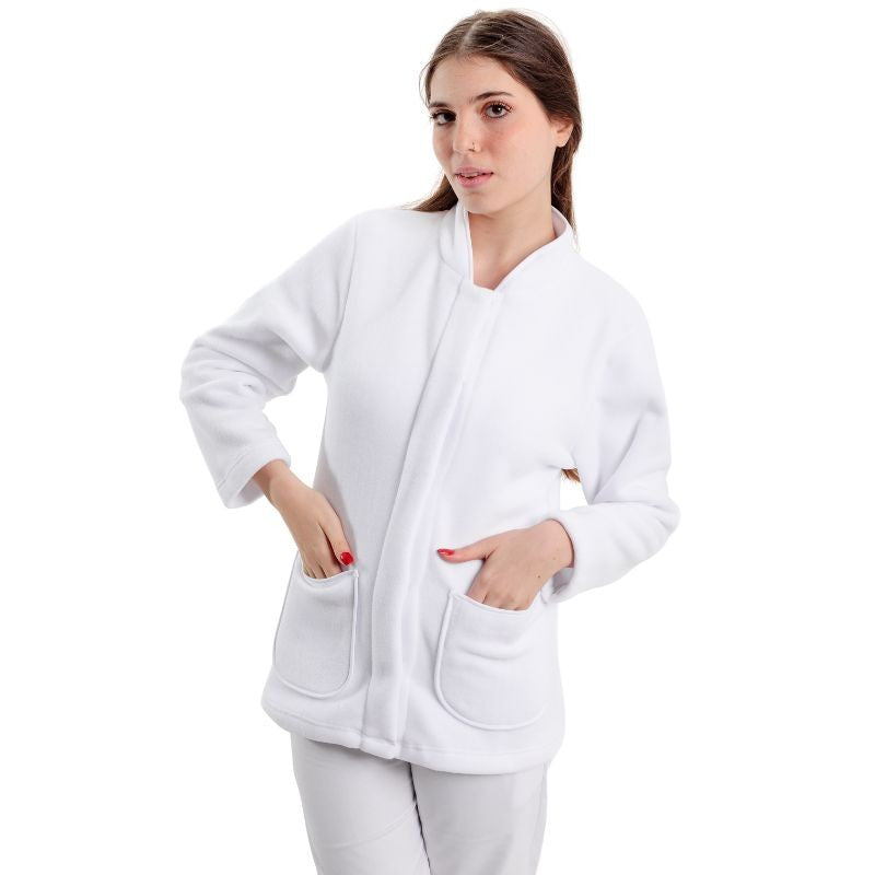 Navy Blue Fleece Pass-Through Jacket