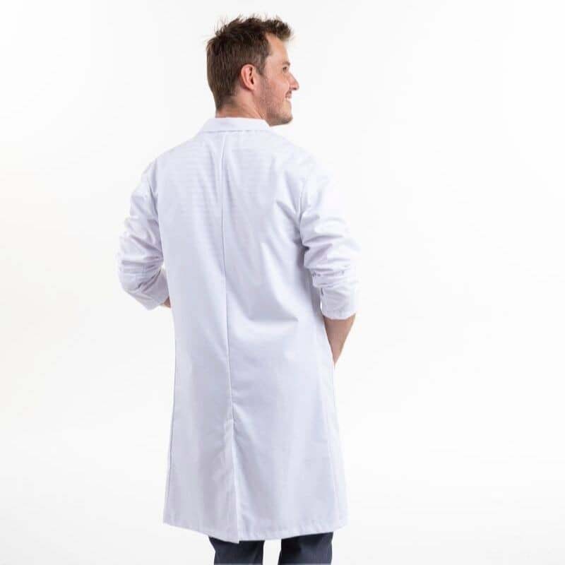Long White Medical Coat Washable at 75°