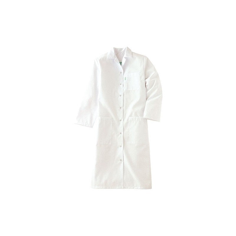 Long White Medical Coat Washable at 75°