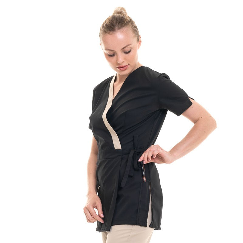 Women's Black Beautician Blouse