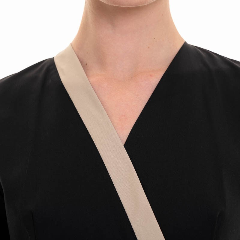 Women's Black Beautician Blouse