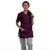 Long Turquoise Wrap-Over Beautician Blouse