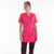 Long Wrap-around Beautician Blouse in Pink, Washable at 60° 