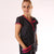 Women's Short Sleeve Medical Blouse Lilee Charcoal Grey and Pink