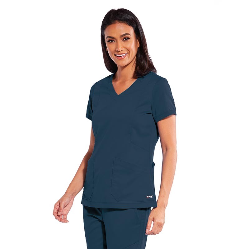 Women's V-Neck Medical Tunic Royal Blue