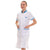 Women's Long Aesthetic Blouse White and Blue