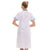 Women's Long Aesthetic Blouse White and Blue