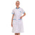 Women's Long Aesthetic Blouse White and Blue 
