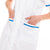 Women's Long Aesthetic Blouse White and Blue