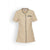 Women's Beige Medical and Aesthetic Blouse with Gray Trim
