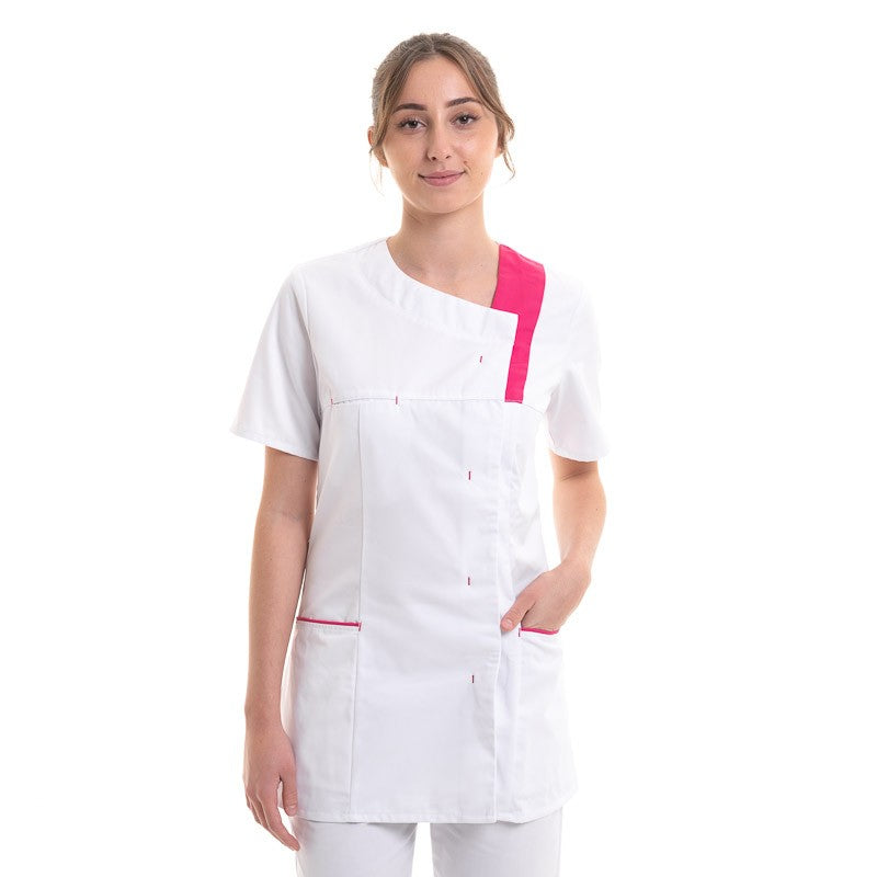 Women's Lisa Black and Plum Medical Blouse 