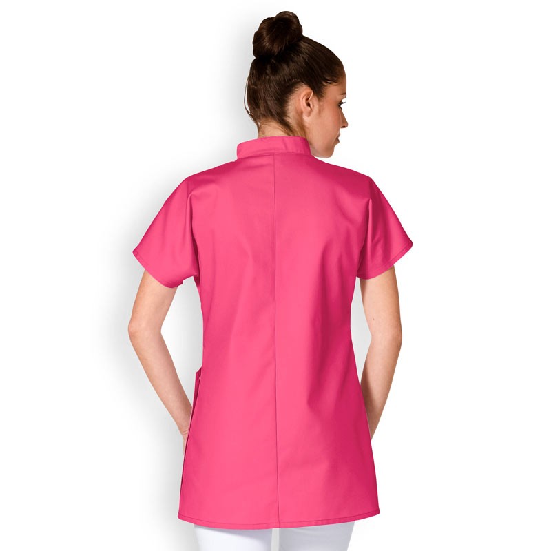 Women's Short Sleeve Pink Medical Blouse - CLINIC DRESS