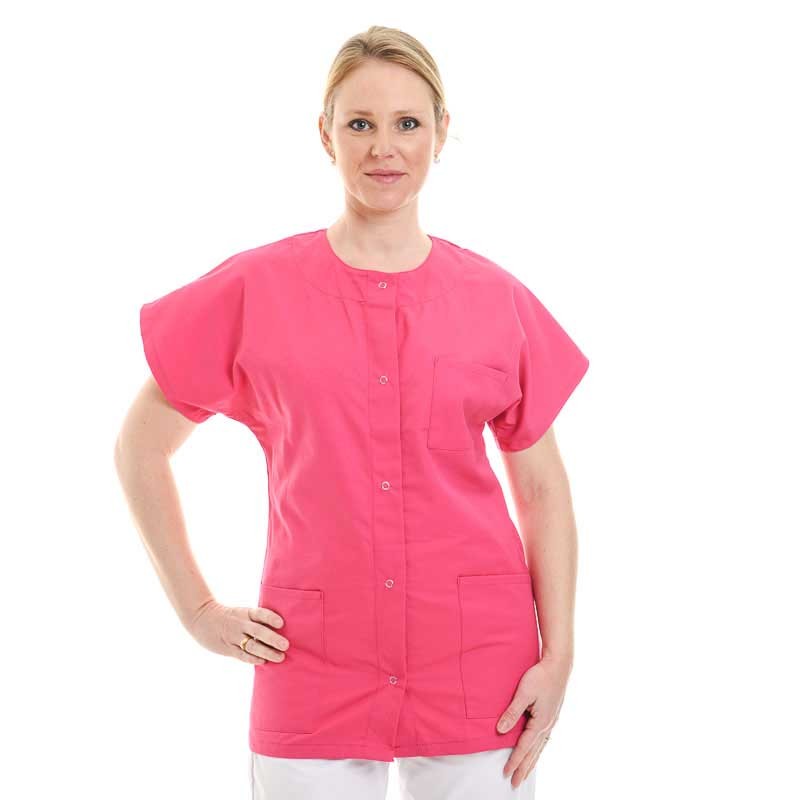 Women's Beautician's Blouse, Short Sleeves