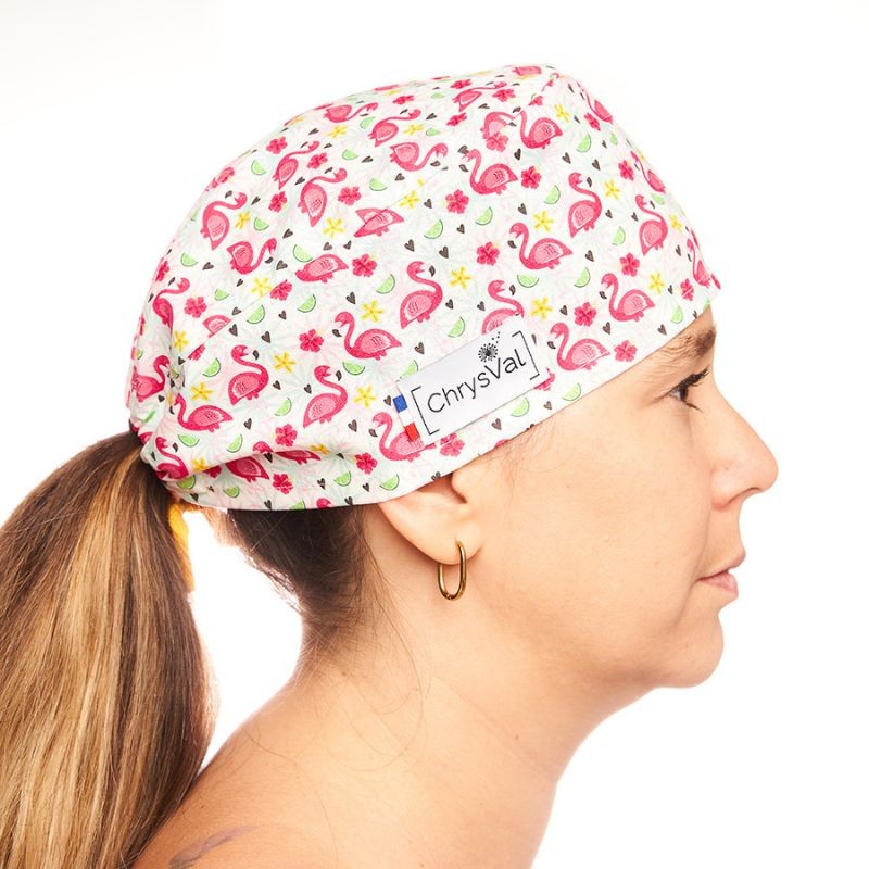 Unisex Short Medical Cap 100% Cotton with Patterns 