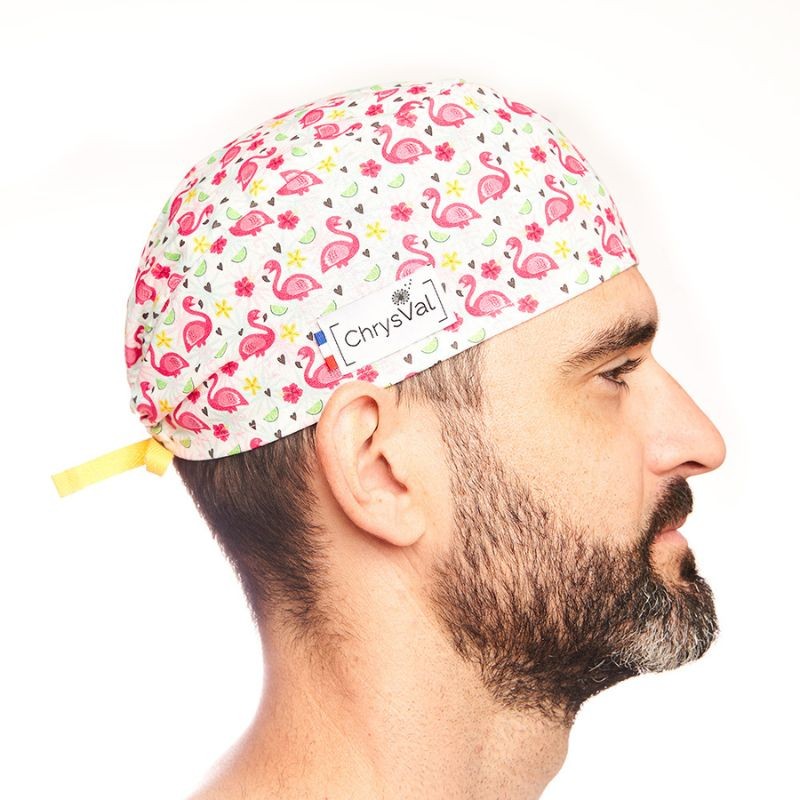 Unisex Short Medical Cap 100% Cotton with Patterns 