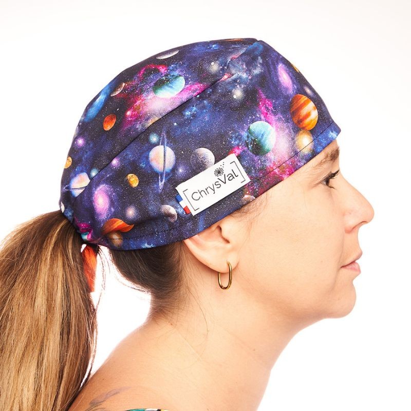 Unisex Short Medical Cap 100% Cotton with Patterns 