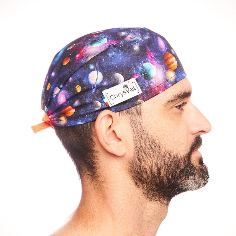 Unisex Short Medical Cap 100% Cotton with Patterns 