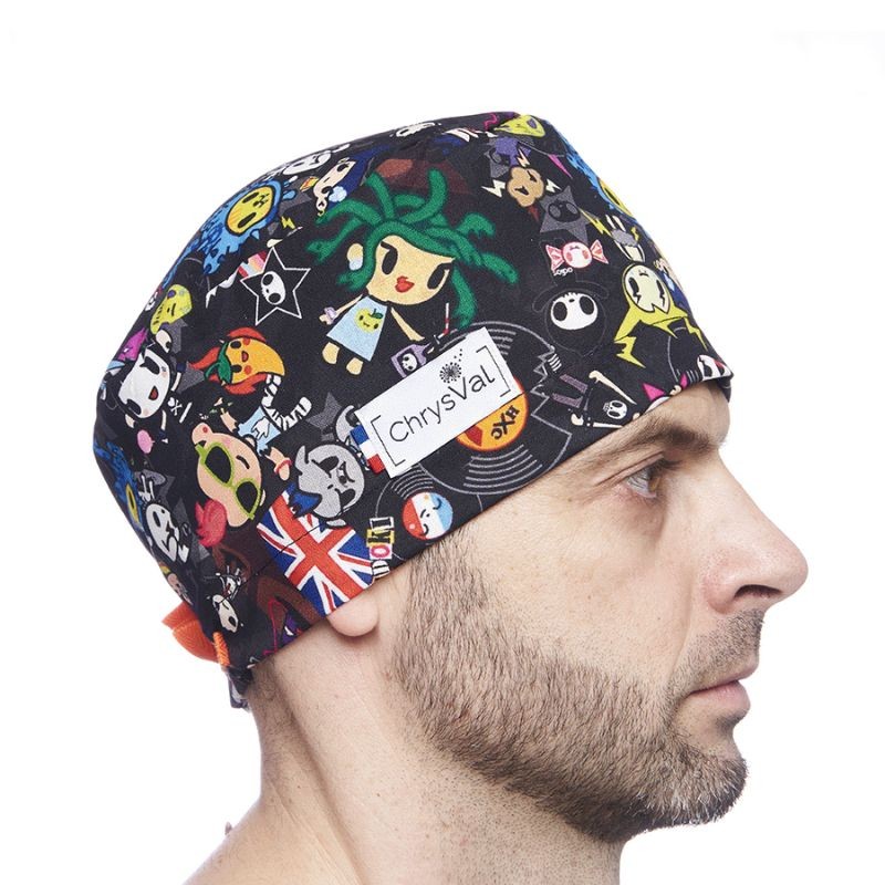 Unisex Medical Cap Covering 100% Cotton with Patterns