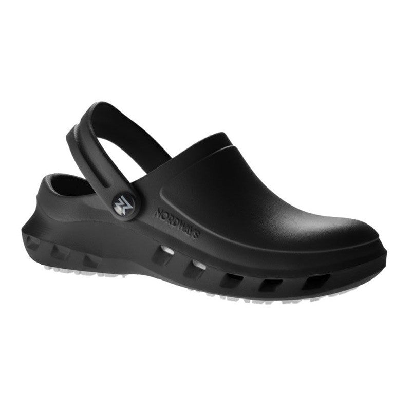Unisex Black Lightweight Non-Slip Medical Clog 
