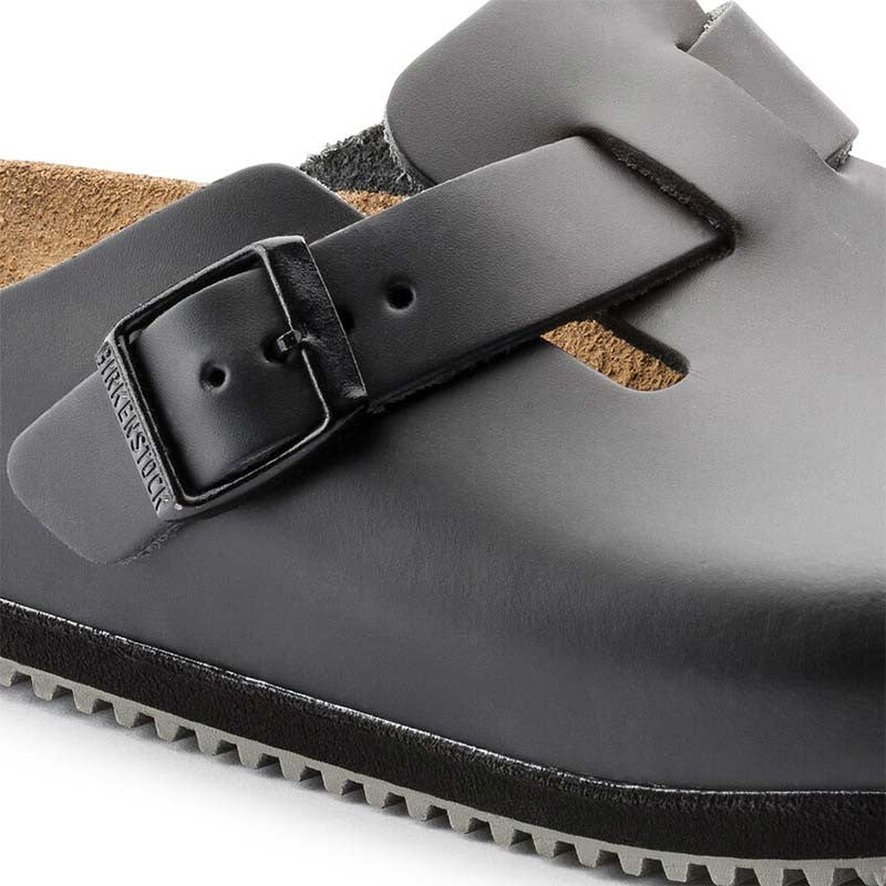Black Mixed Grip Work Clog 