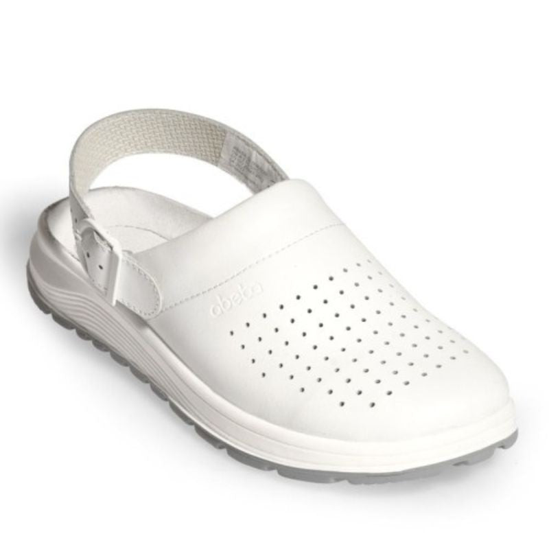 Unisex White Perforated Medical Clog ISO 20347 - ABEBA