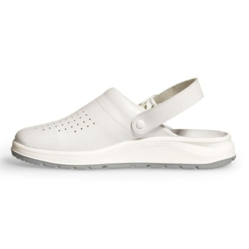 Unisex White Perforated Medical Clog ISO 20347 - ABEBA