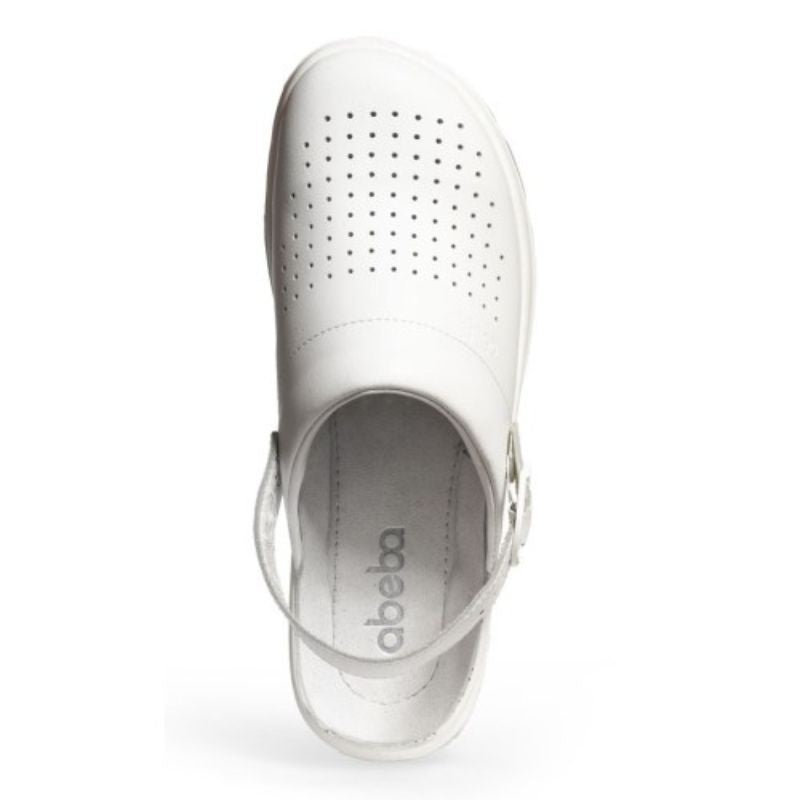 Unisex White Perforated Medical Clog ISO 20347 - ABEBA