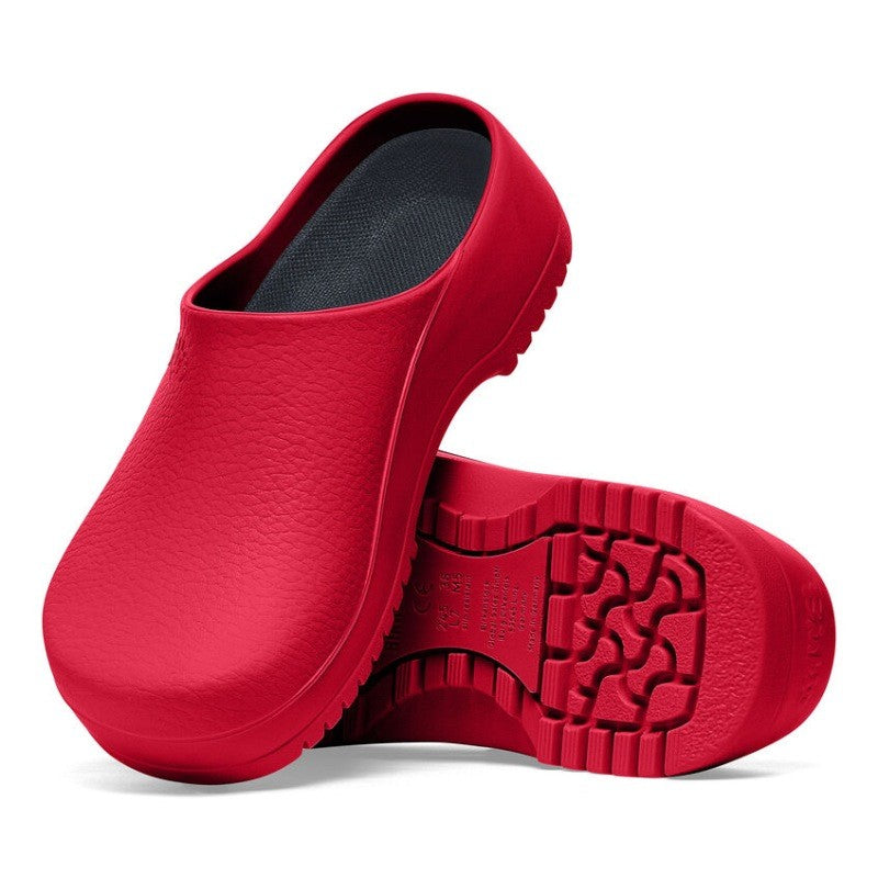 Fusion Red Medical Clog with Non-Slip Soles