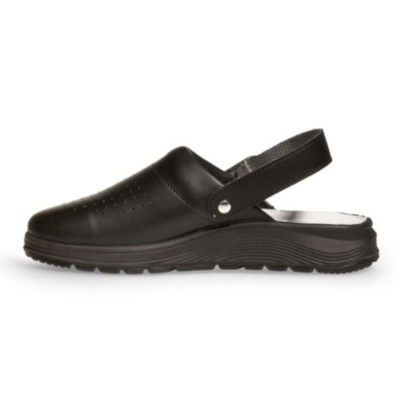 Unisex Black Perforated Medical Clog 